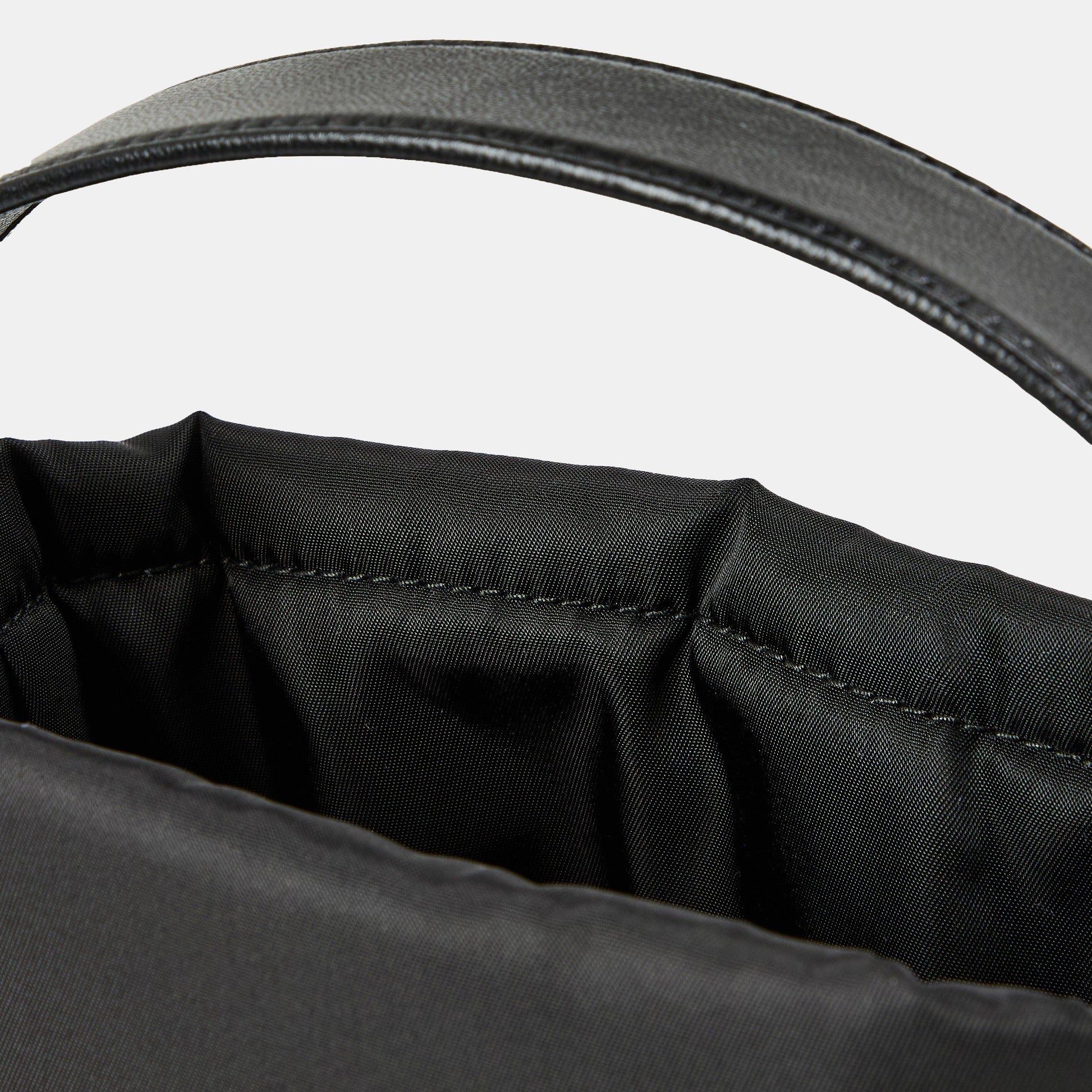 Prada Petit Sac Noir mini Re-Nylon and nappa leather bucket bag