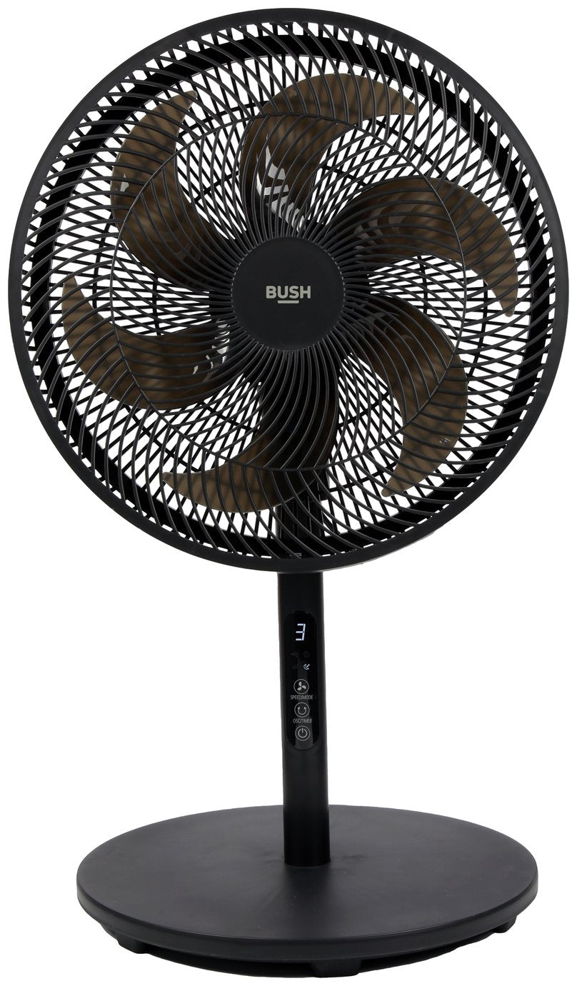Bush Black Pedestal/Desk Fan with Remote Control - 16 Inch