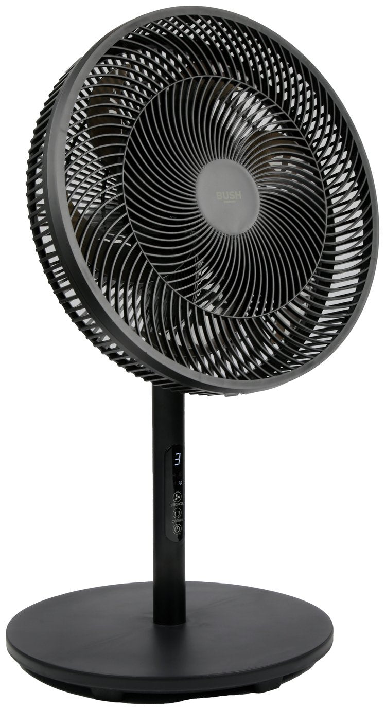 Bush Black Pedestal/Desk Fan with Remote Control - 16 Inch
