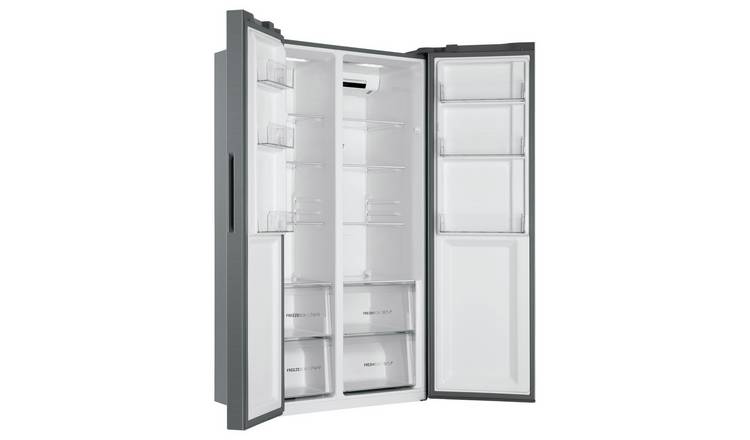Haier HSR3918ENPG American Fridge Freezer - Silver