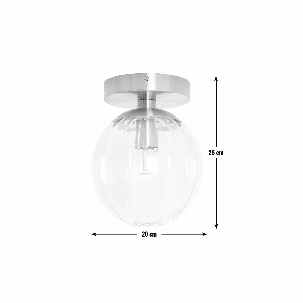 Habitat Metal Bathroom Flush Ceiling Light - Brushed Brass