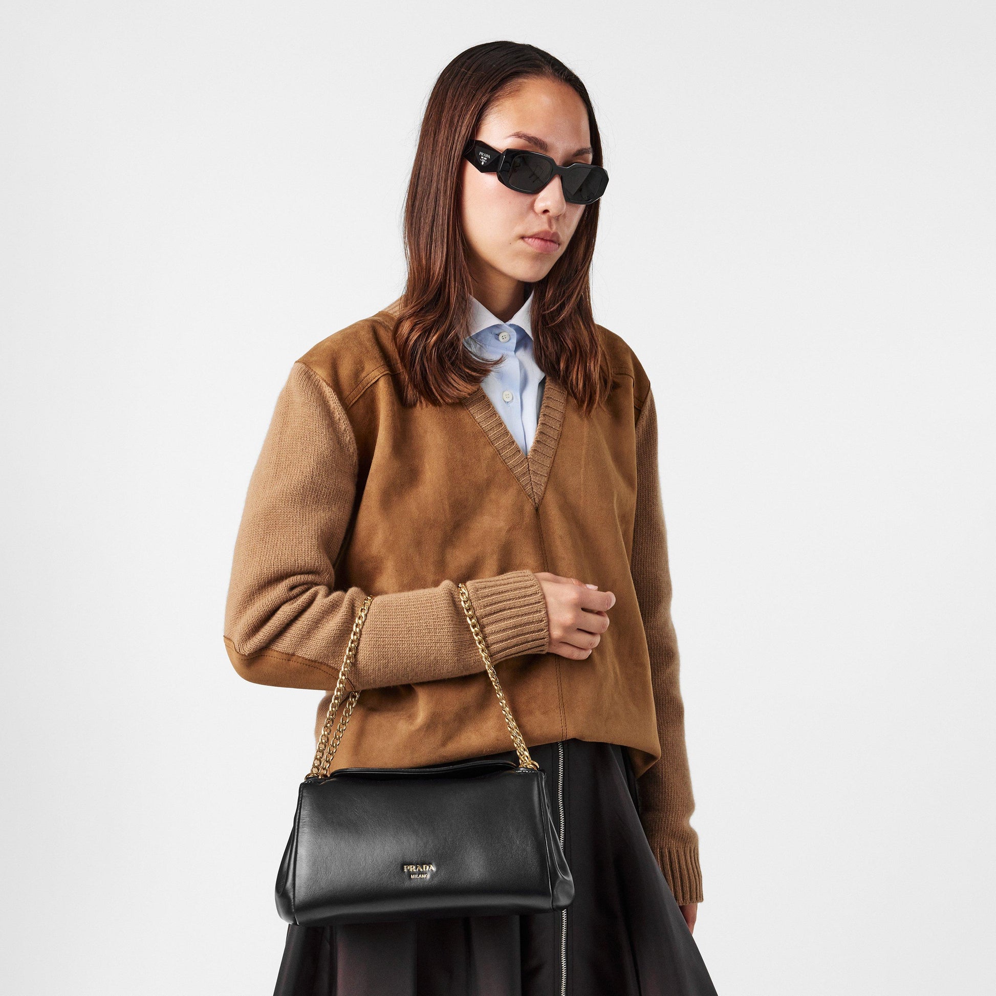 Prada Tumulte small nappa leather bag