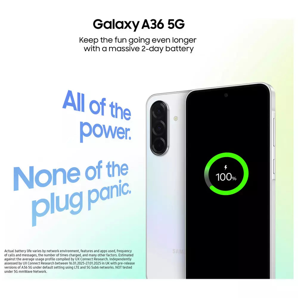 SIM Free Samsung Galaxy A36 5G 256GB AI Mobile Phone - Black