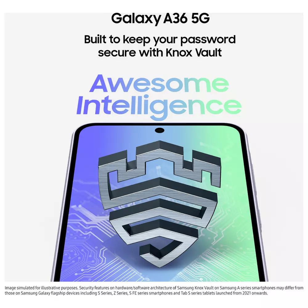 SIM Free Samsung Galaxy A36 5G 256GB AI Mobile Phone - Black