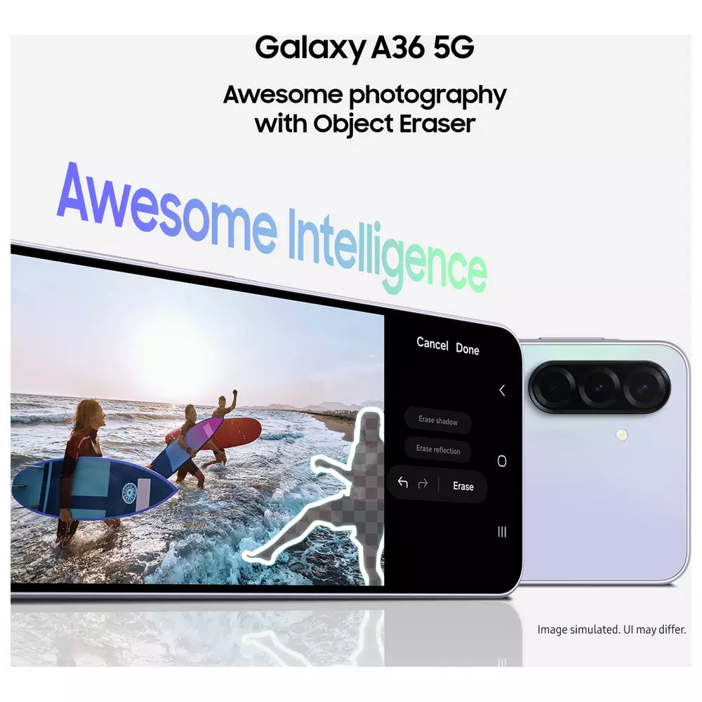 SIM Free Samsung Galaxy A36 5G 256GB AI Mobile Phone - Black