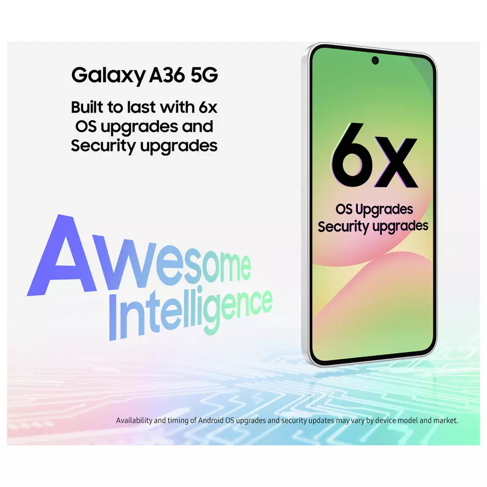 SIM Free Samsung Galaxy A36 5G 256GB AI Mobile Phone - Black
