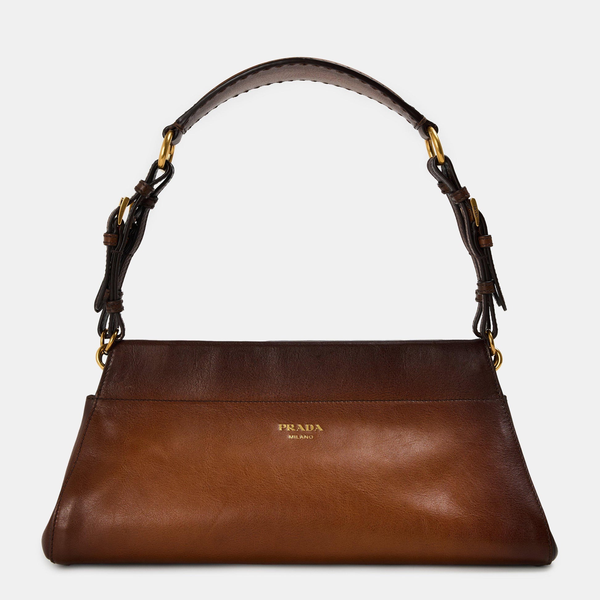 Prada Women's Multi Buckle Top Handle Bag