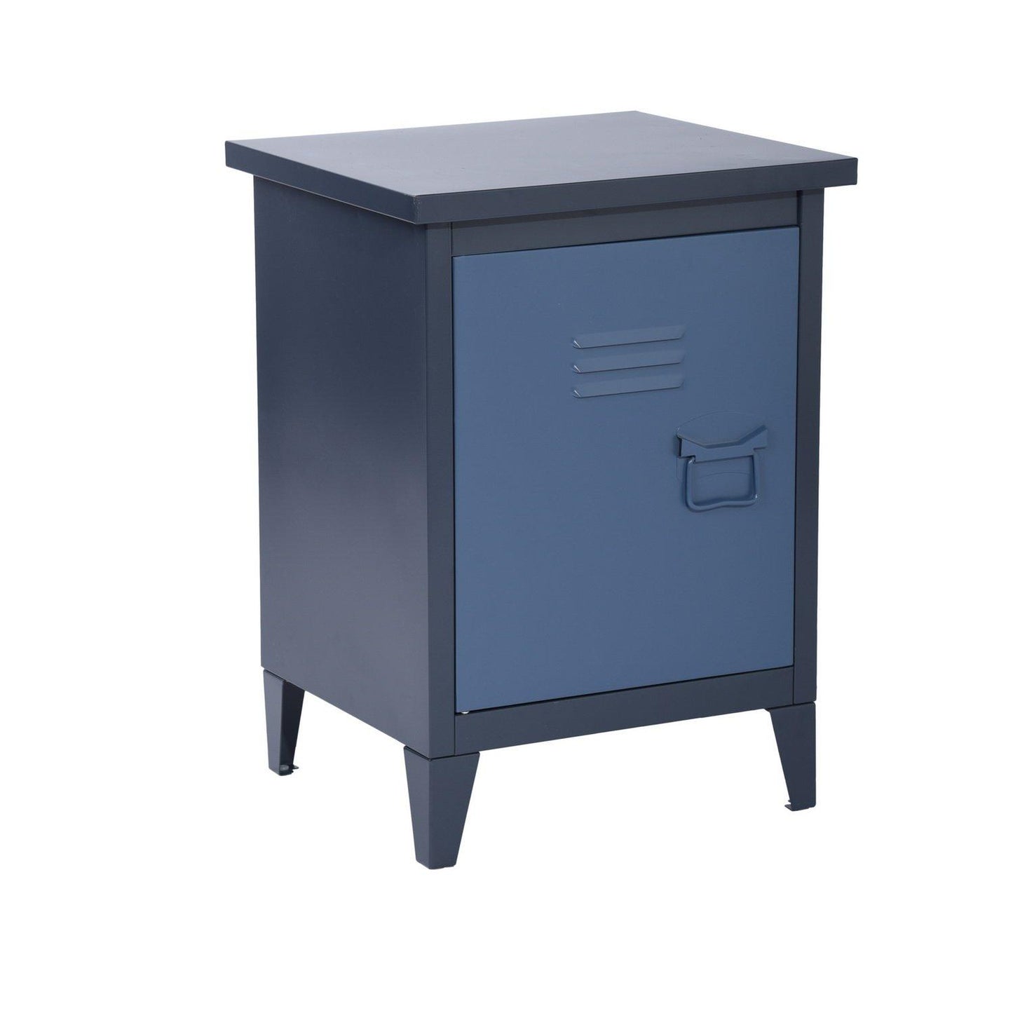 Metal Bedside Cabinet with Door and Shelf 44 x 39 x 60.5 cm