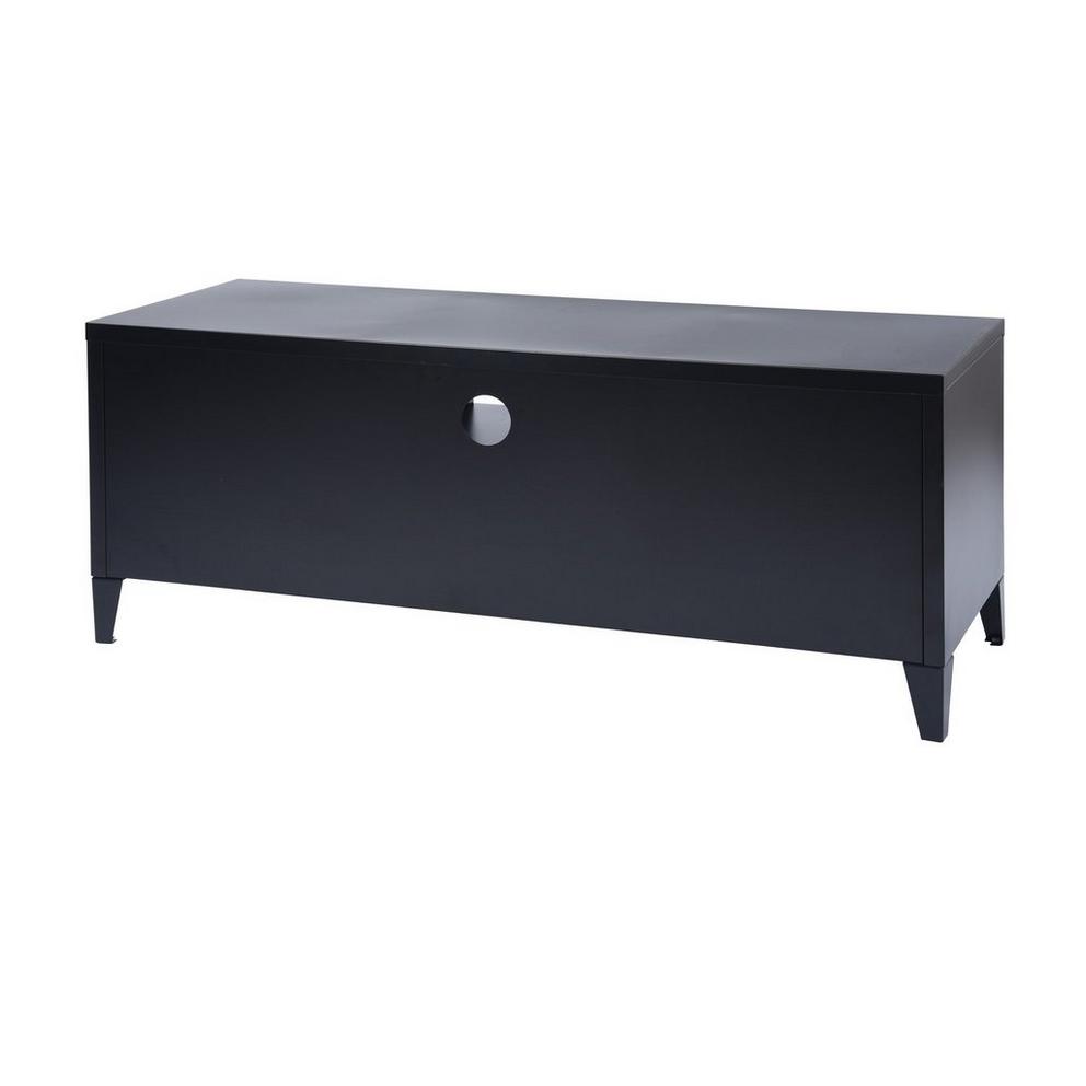 Metal TV Stand with Storage 120 cm Media Console Cabinet