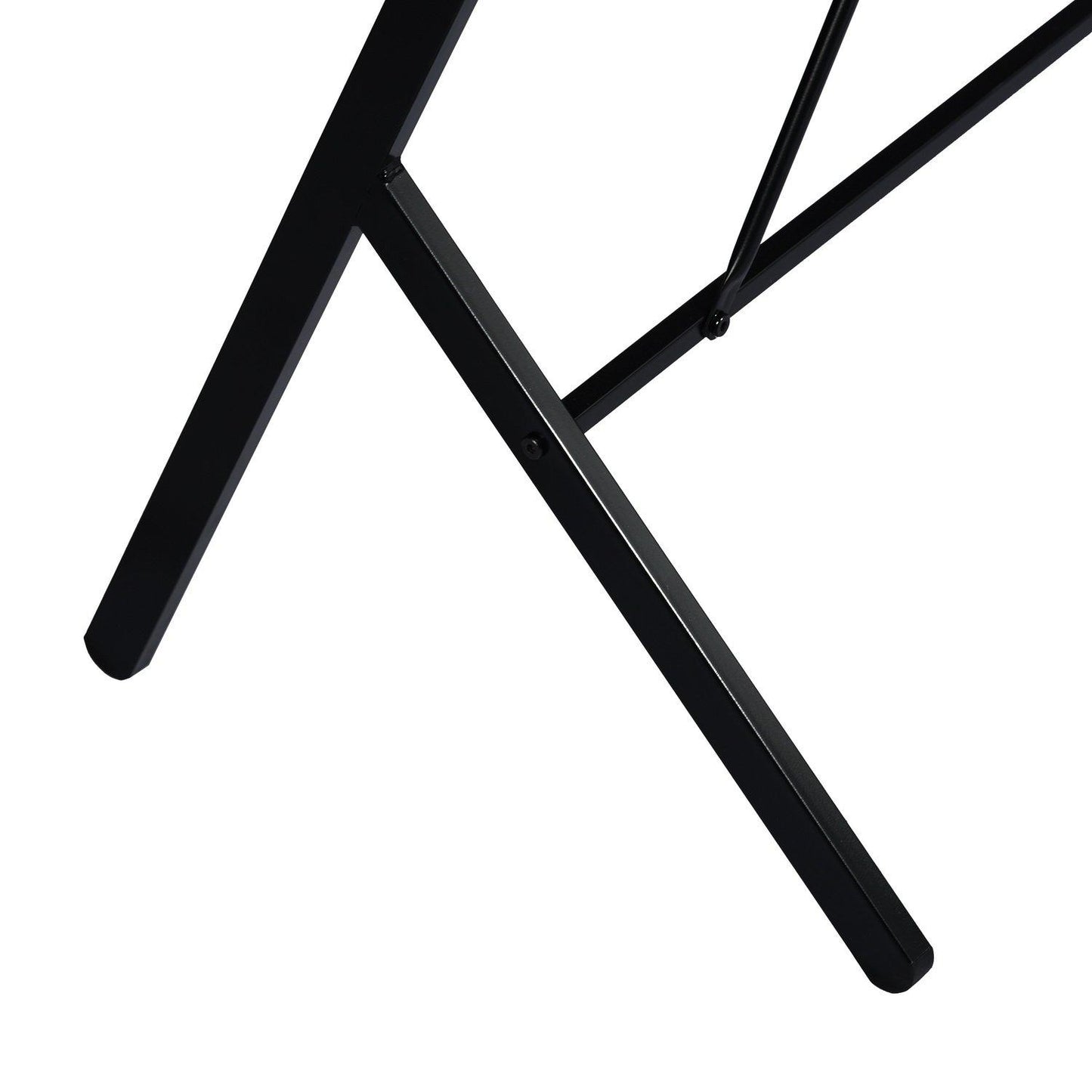 FurnitureR Computer Desk 90x48 cm Black Writing Table with Metal Frame