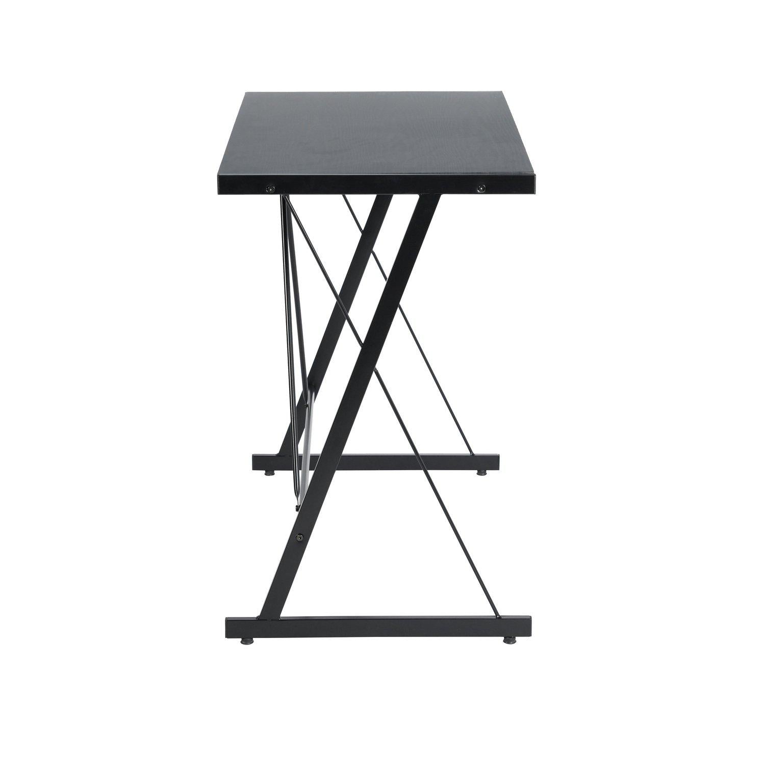 Madison Condelle Computer Desk Compact Writing Table with Metal Frame