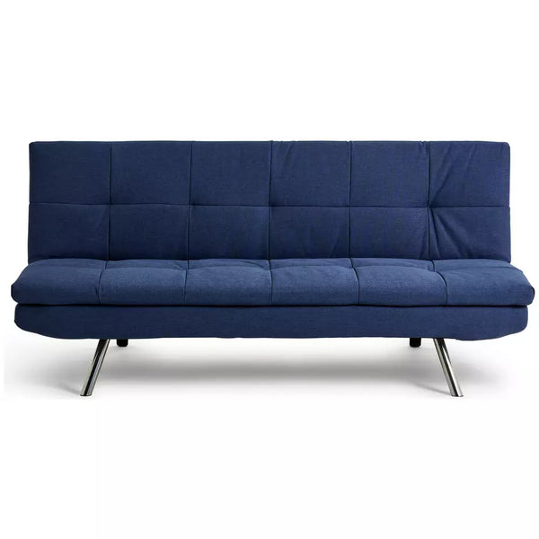 Argos Home Nolan Fabric 3 Seater Clic Clac Sofa Bed - Blue