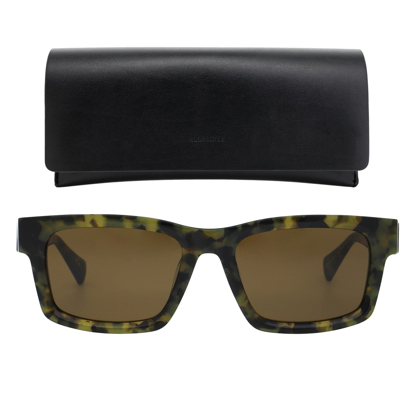 AllSaints Men's Structured Rectangle Sunglasses