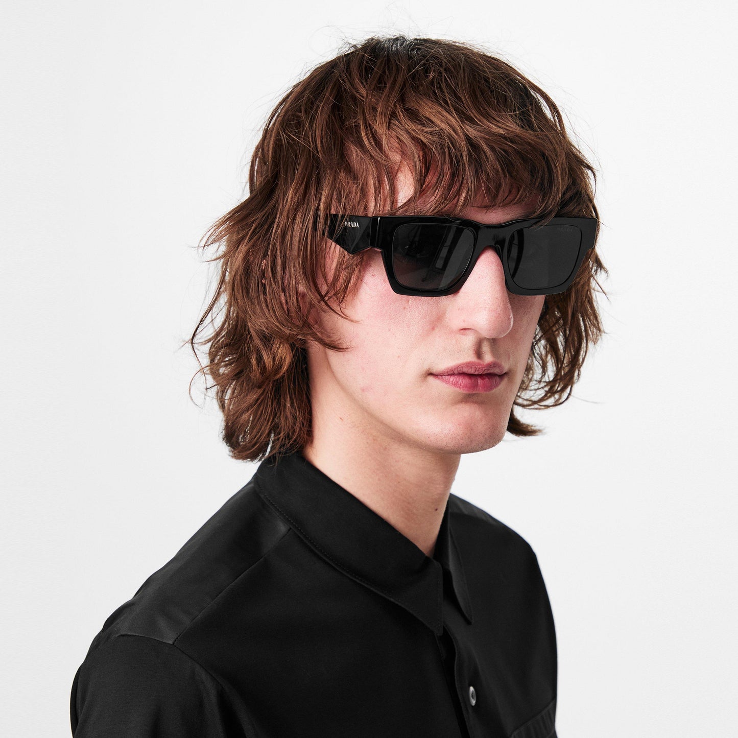 Prada Men's Square Symbole Sunglasses