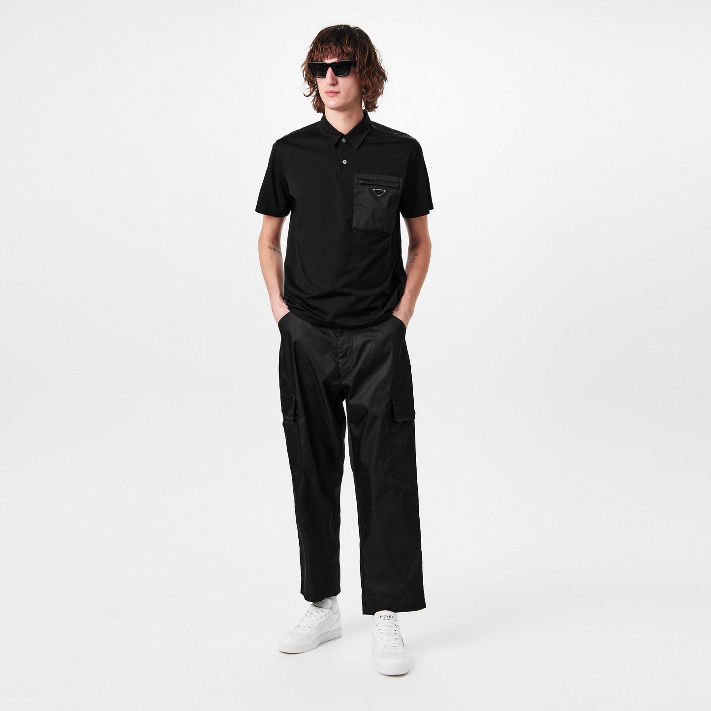 Prada Men's Square Symbole Sunglasses