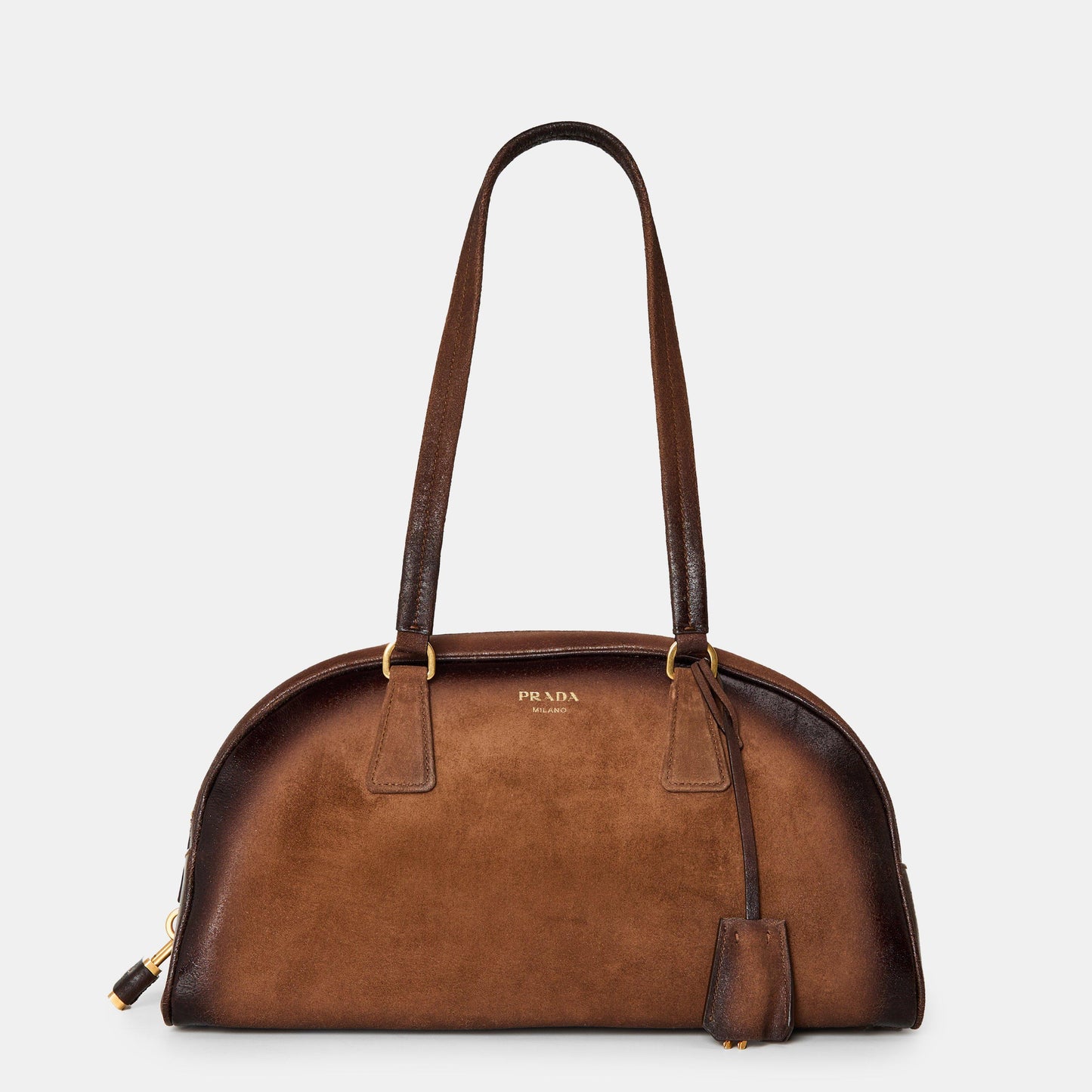 Prada Women's Suede Bowling Bag