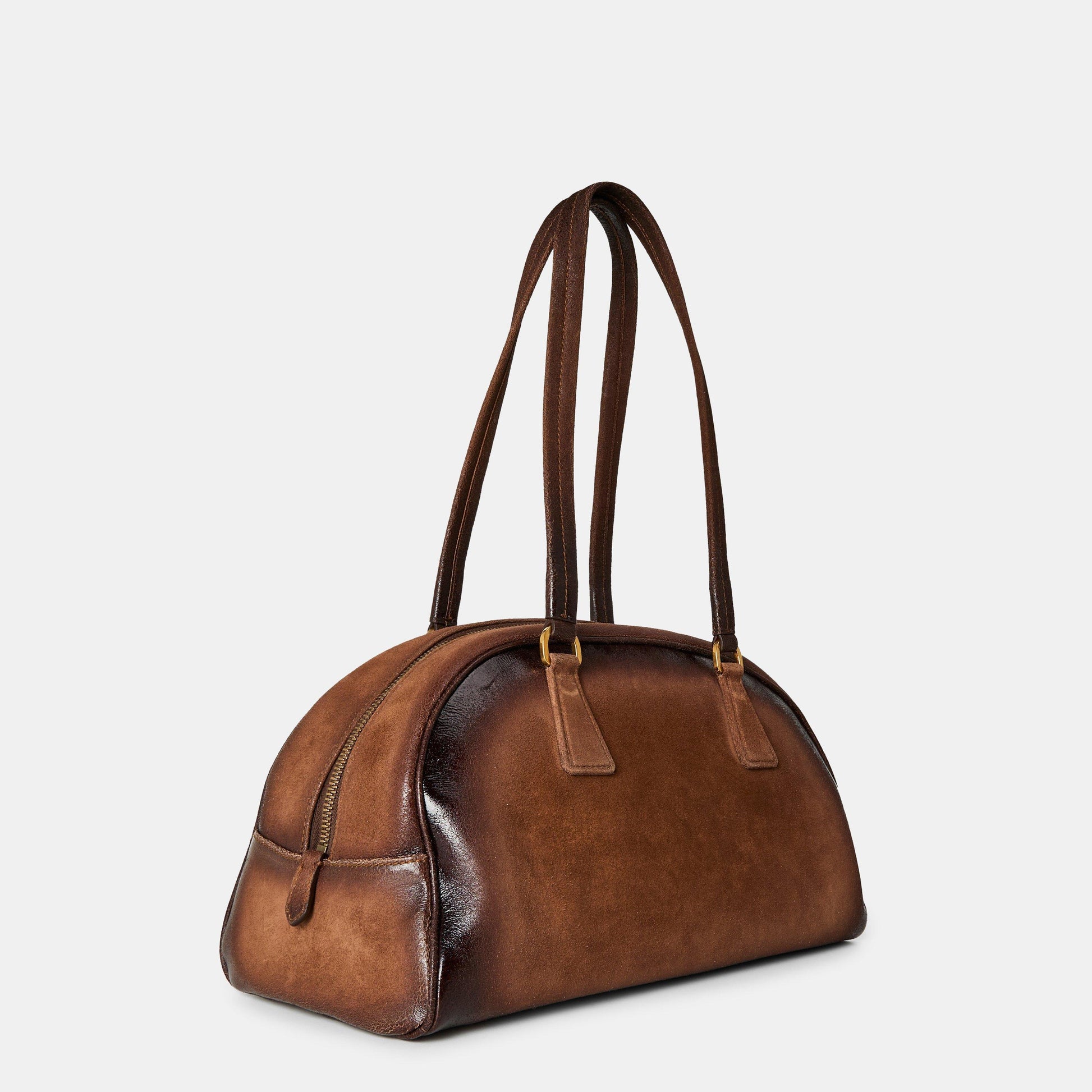 Prada Women's Suede Bowling Bag