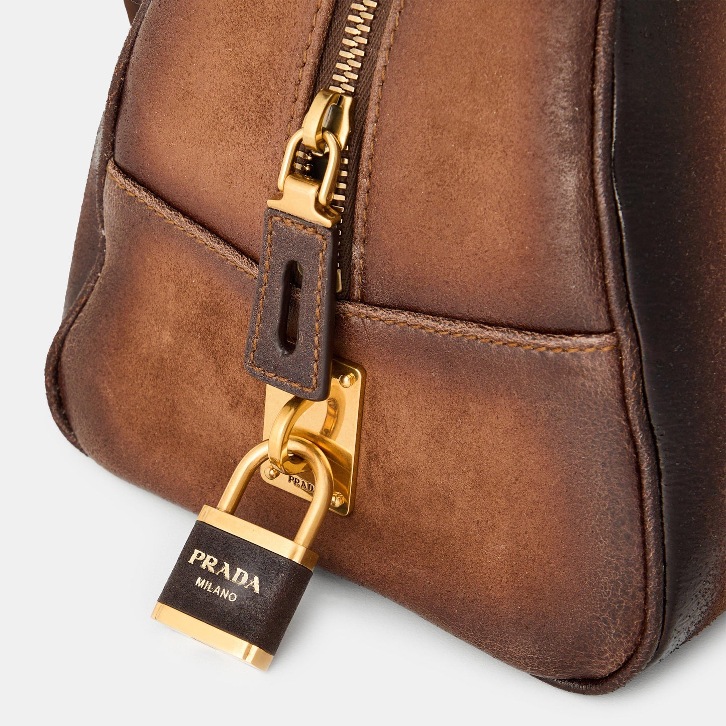 Prada Women's Suede Bowling Bag