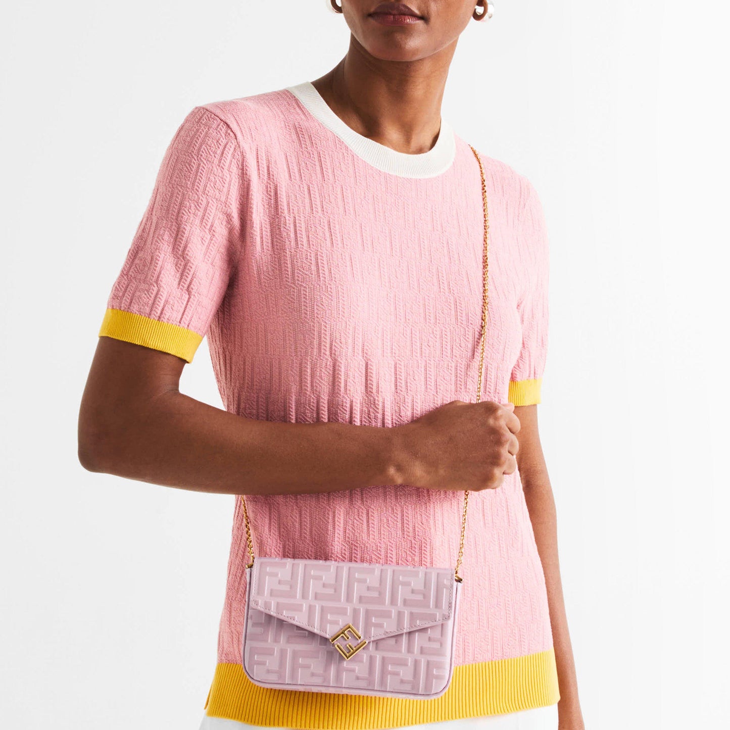 Fendi FF Diamonds Wallet On Chain