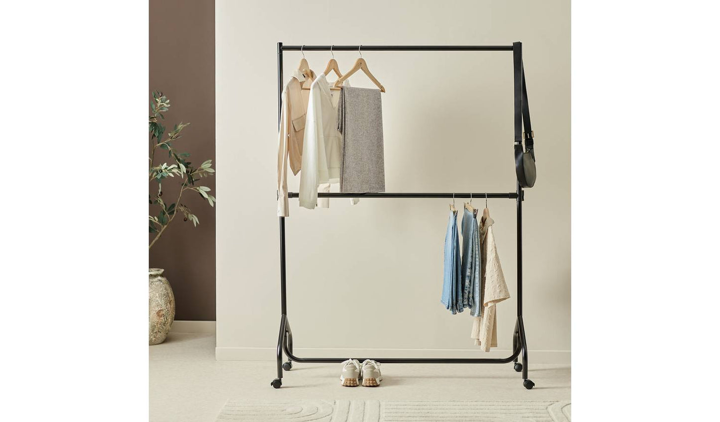 Argos Home Heavy Duty 4 feet Clothes Rail - Black