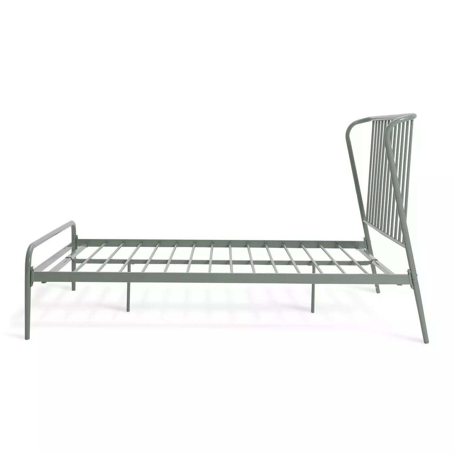 Habitat Kanso Small Double Metal Bed Frame - Sage Green