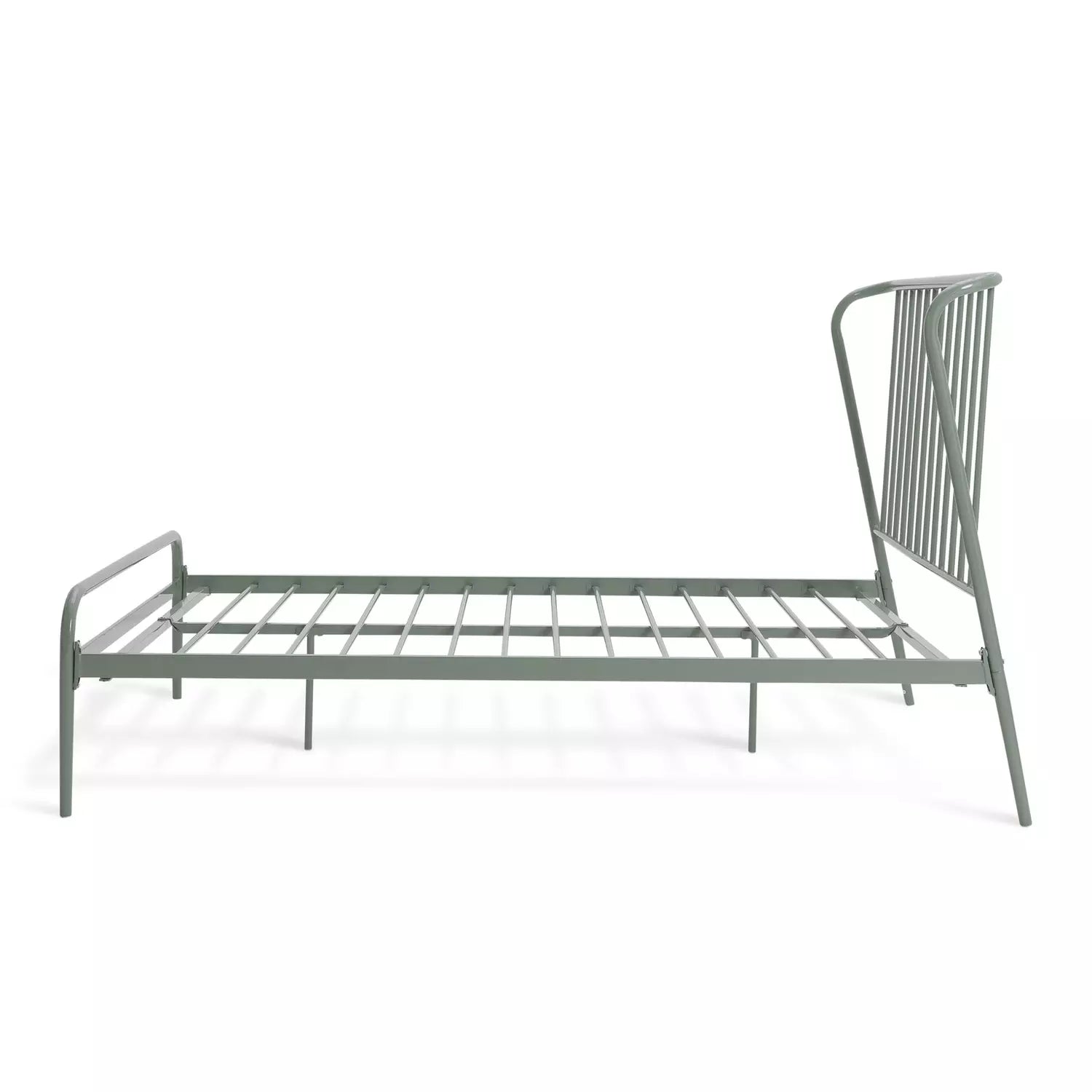 Habitat Kanso Small Double Metal Bed Frame - Sage Green