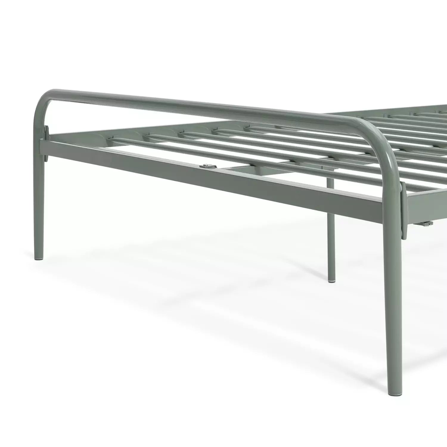 Habitat Kanso Small Double Metal Bed Frame - Sage Green