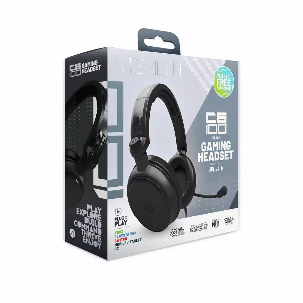 STEALTH C6-100 Gaming Headset PS, Xbox, Switch, PC - Black