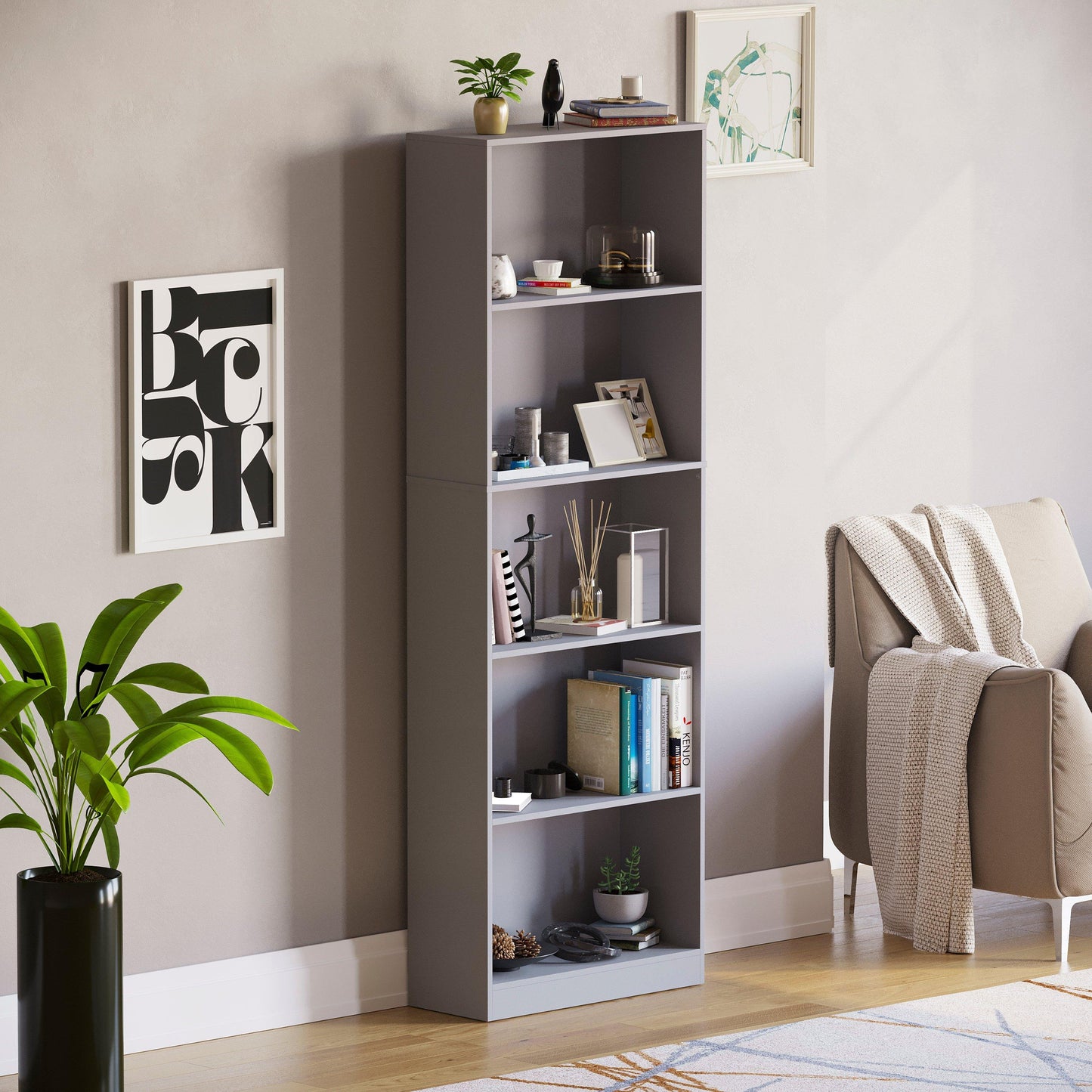 Lassic Vida Designs Cambridge 5 Tier Extra Large Bookcase