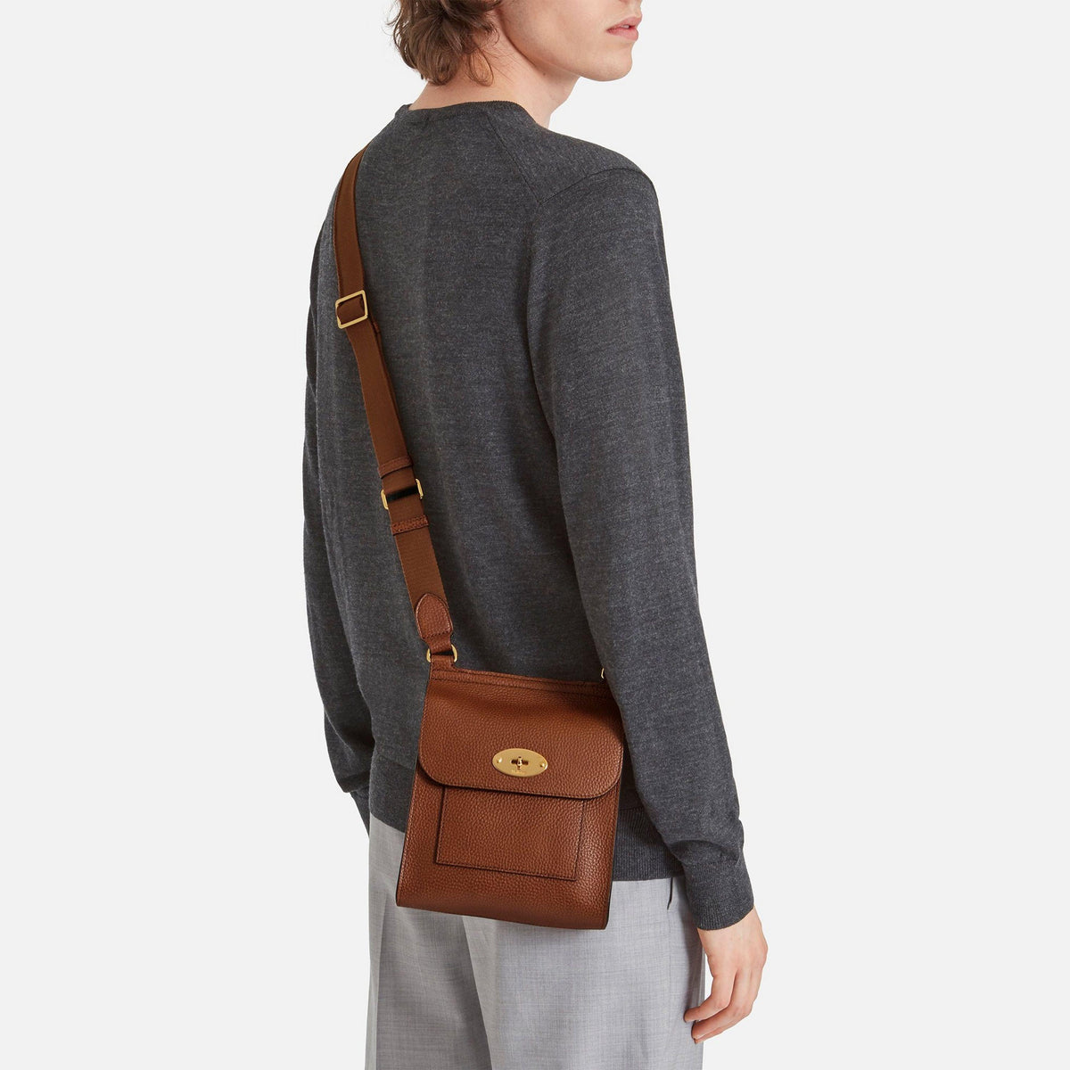 Mulberry Small Antony Leather Messenger Bag