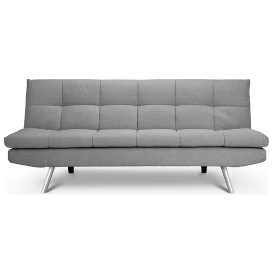 Argos Home Nolan Fabric 3 Seater Clic Clac Sofa Bed-Grey
