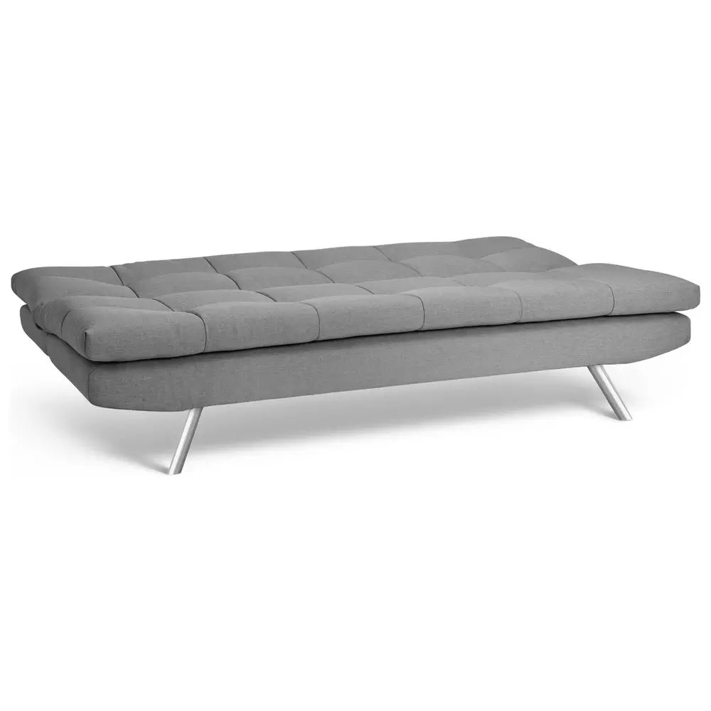 Argos Home Nolan Fabric 3 Seater Clic Clac Sofa Bed-Grey