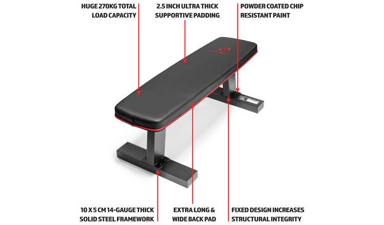 Marcy SB-10510 Deluxe Flat Workout Weight Bench