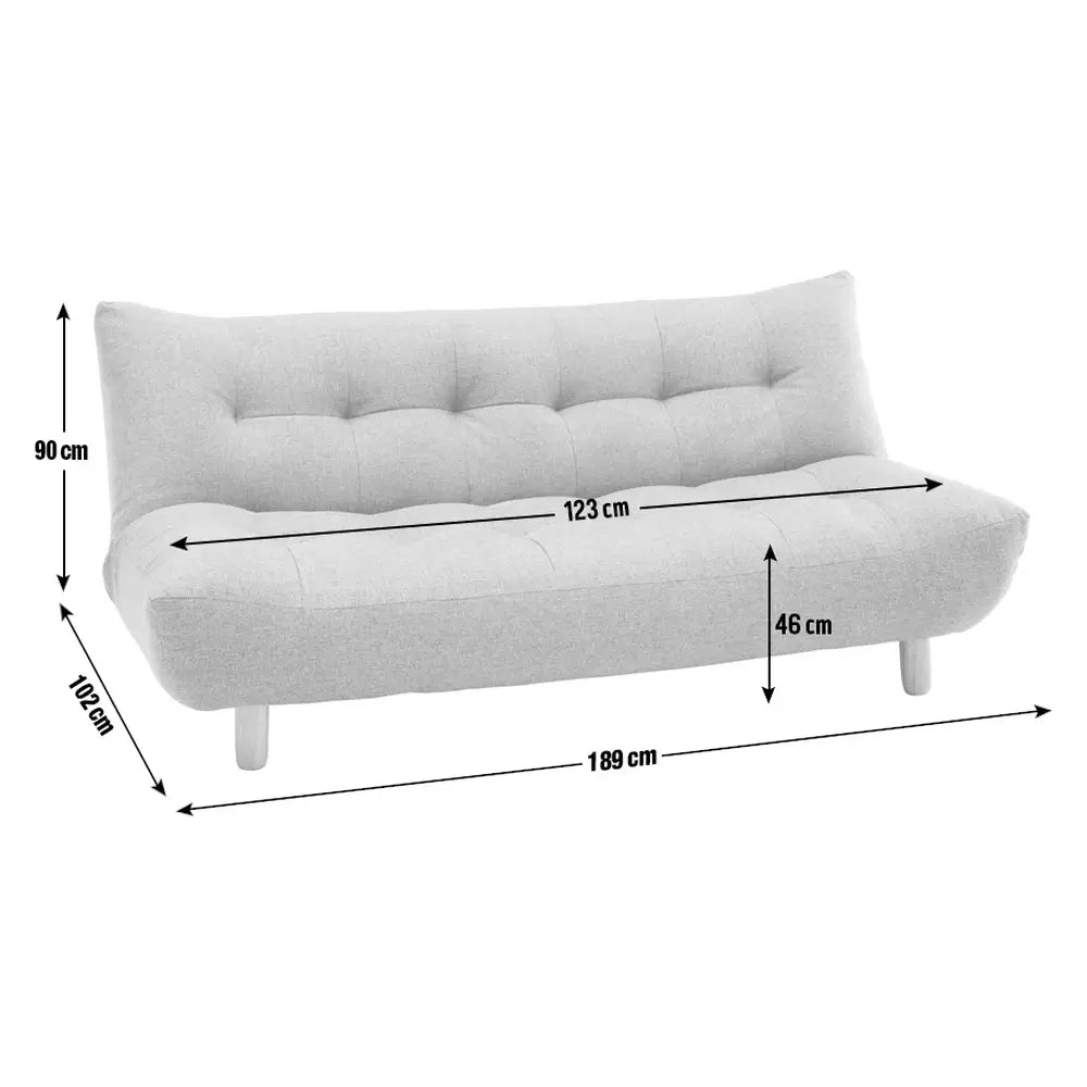 Habitat Kota 3 Seater Fabric Clic Clac Sofa Bed - Orange Red