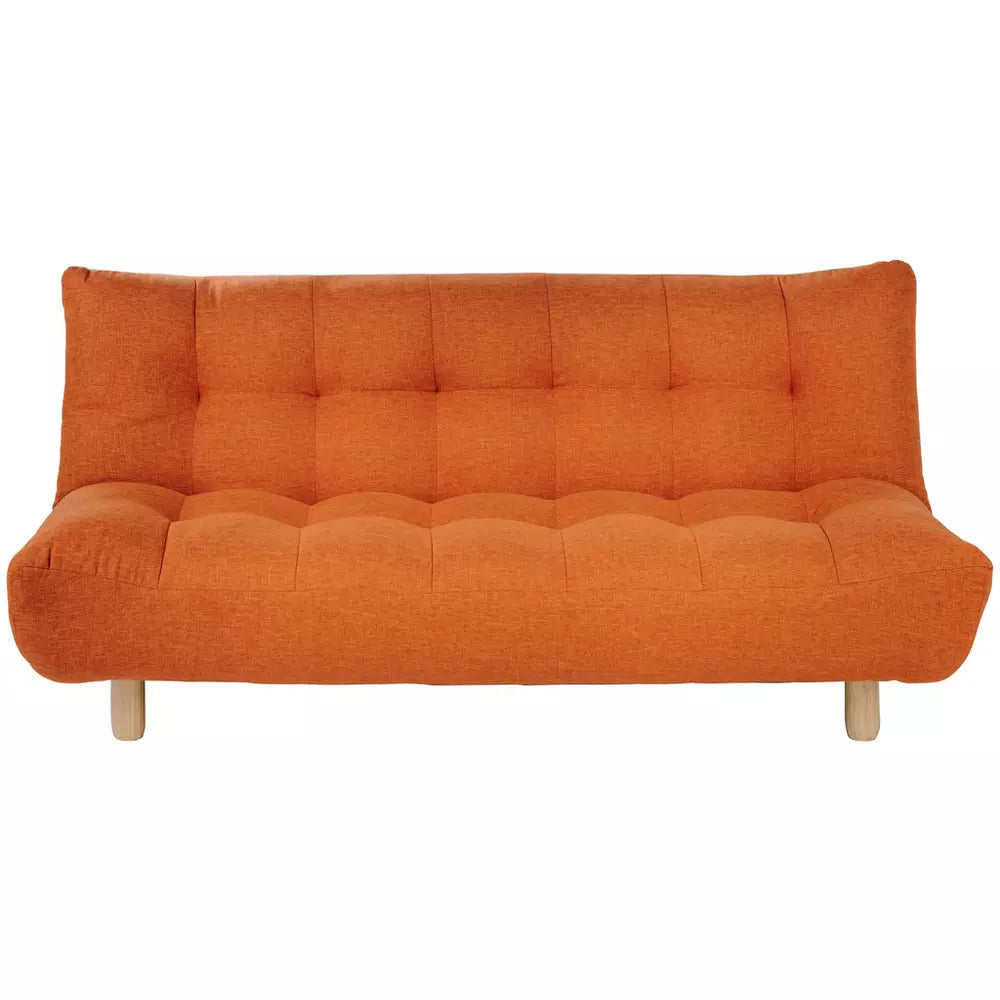 Habitat Kota 3 Seater Fabric Clic Clac Sofa Bed - Orange Red