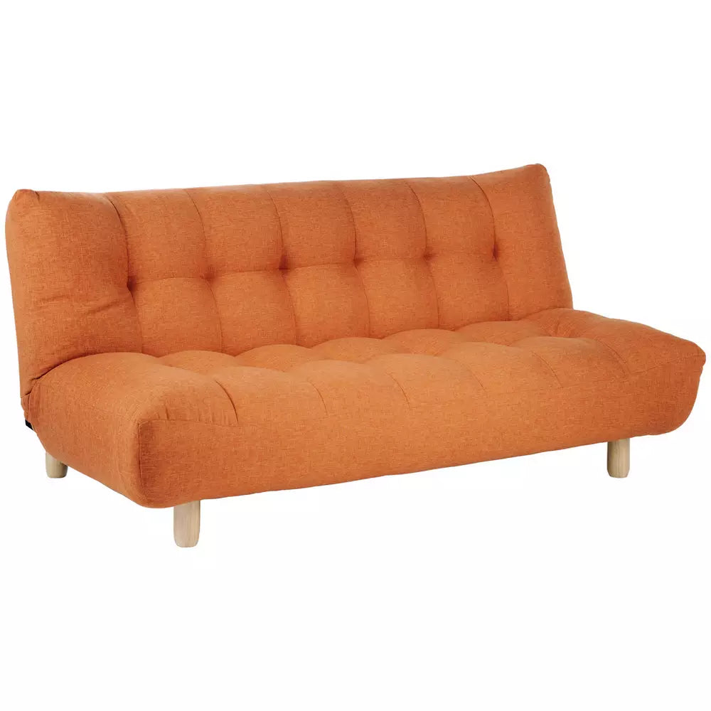 Habitat Kota 3 Seater Fabric Clic Clac Sofa Bed - Orange Red