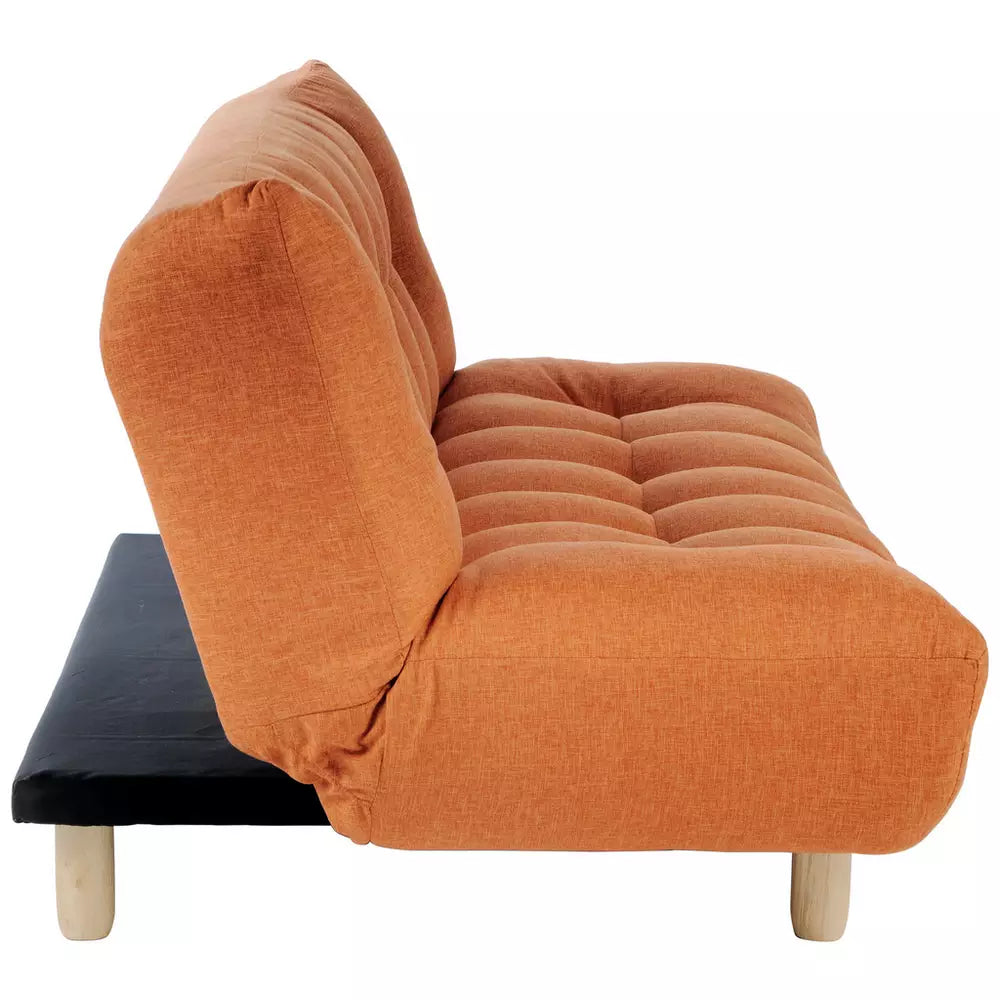 Habitat Kota 3 Seater Fabric Clic Clac Sofa Bed - Orange Red