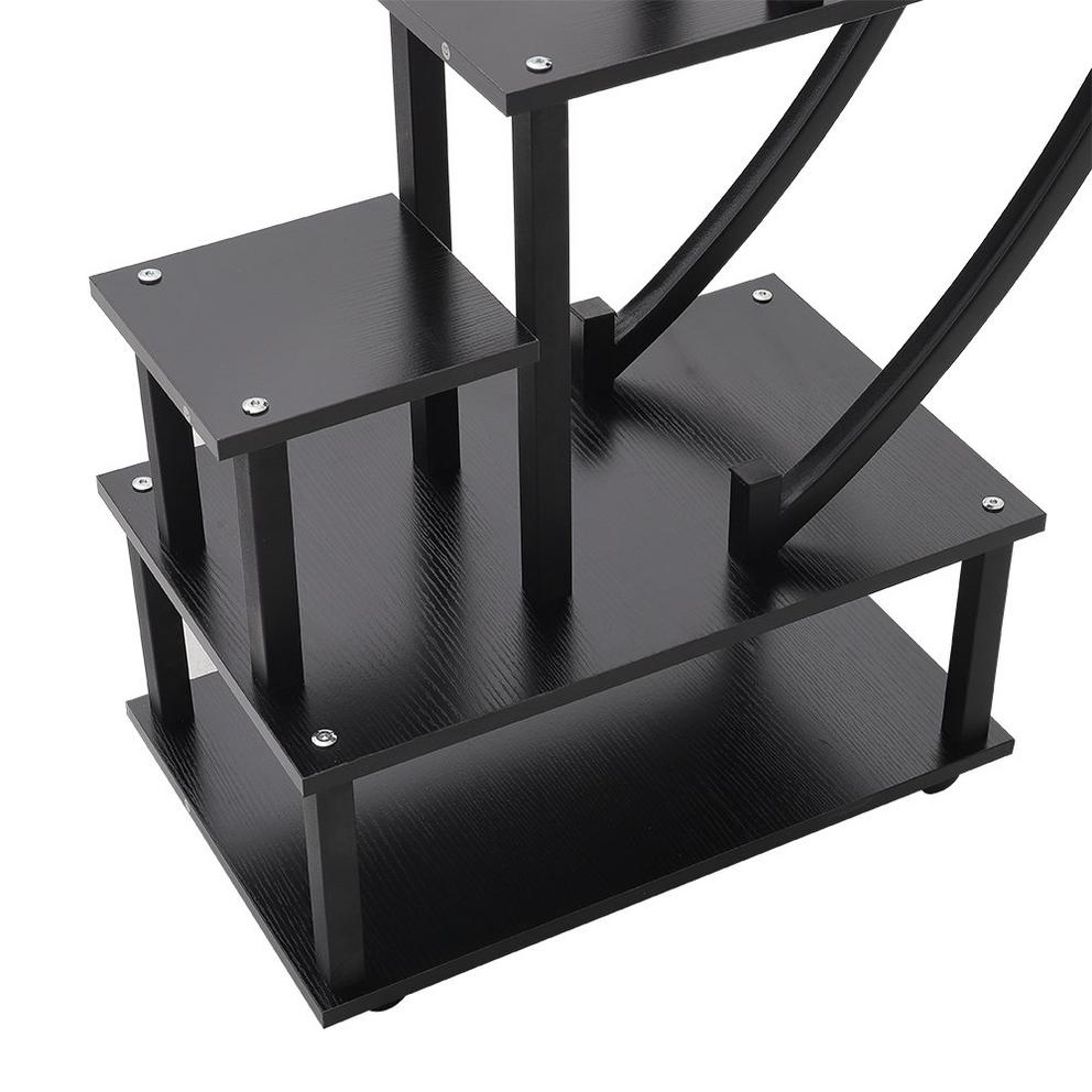 LIFE IDEAS 2x Half-Moon Plant Display Shelf with Wheels