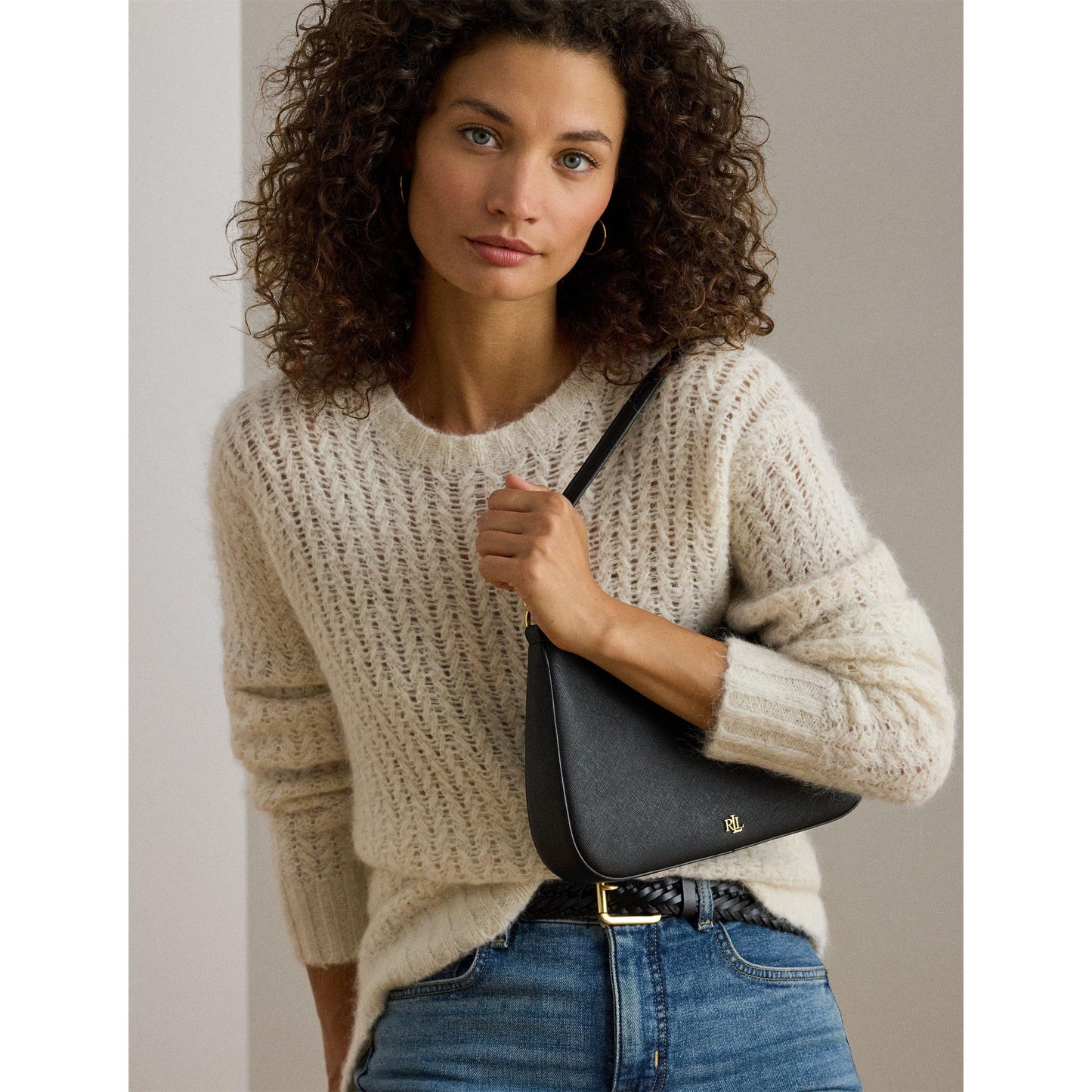 Lauren by Ralph Lauren Women's Danni Leather Shoulder Bag