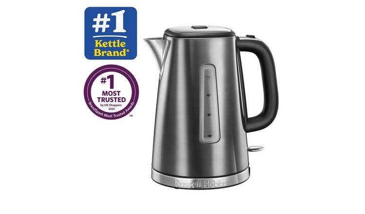 Russell Hobbs Luna Quiet Boil Grey Jug Kettle 23211