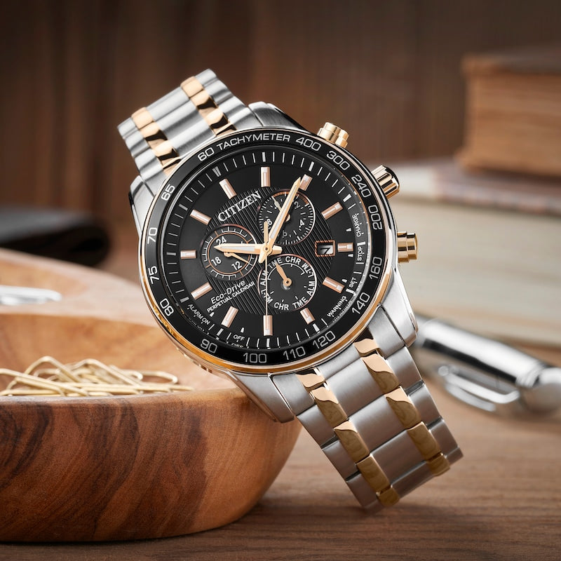 Citizen Eco-Drive Men's Perpetual Calendar Two-Tone Watch