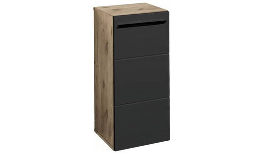 Julian Bowen Vista Single Unit - Black & Oak