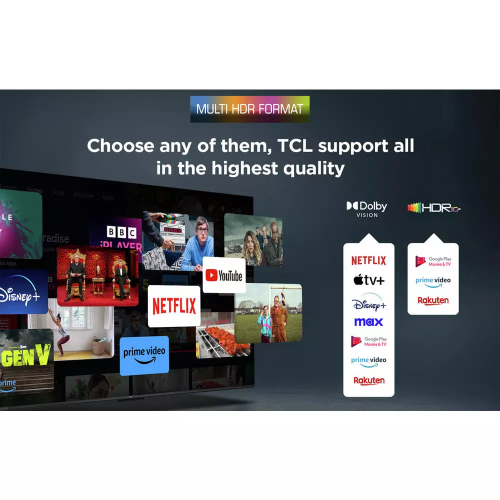 TCL 50 Inch 50V6C-UK Smart 4K UHD HDR LED TV
