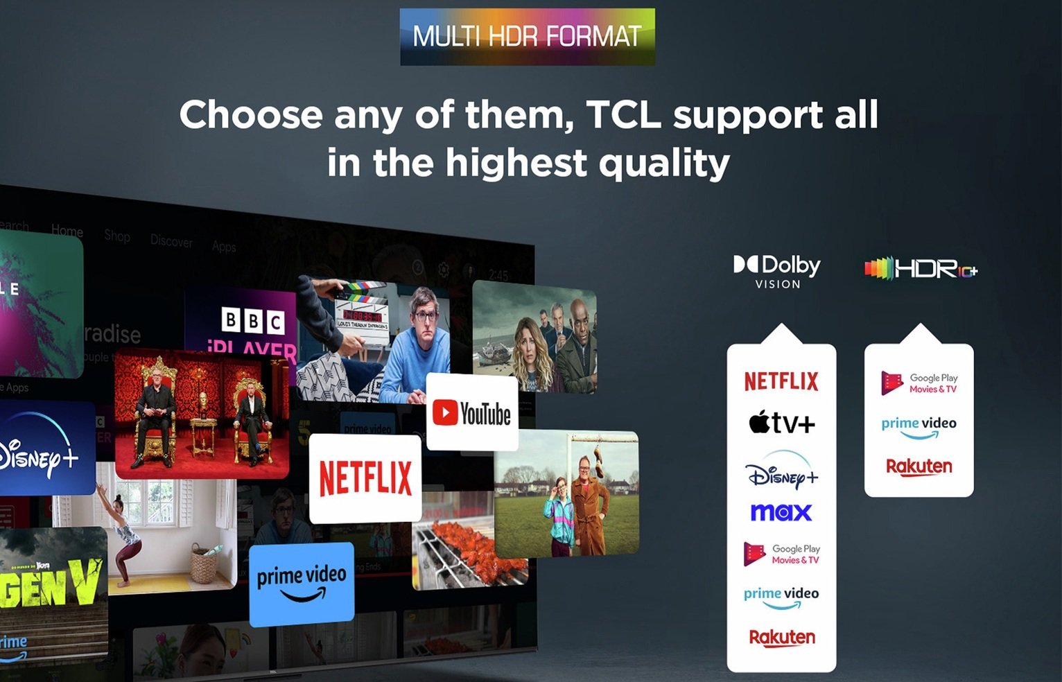 TCL 55 Inch 55P6K Smart 4K UHD HDR DLED TV