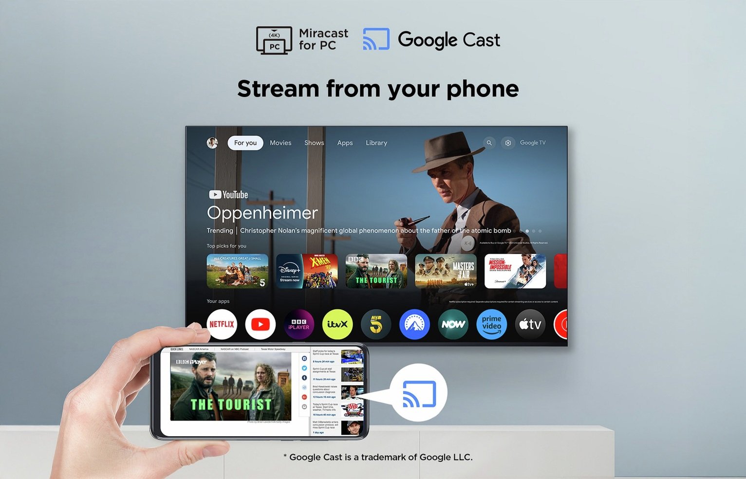 TCL 55 Inch 55P6K Smart 4K UHD HDR DLED TV