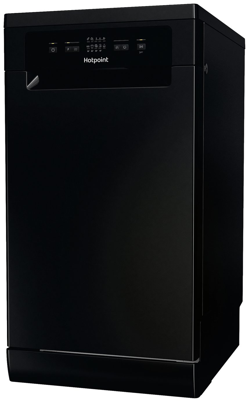 Hotpoint HP2FE10CS90BUK Slimline Dishwasher - Black