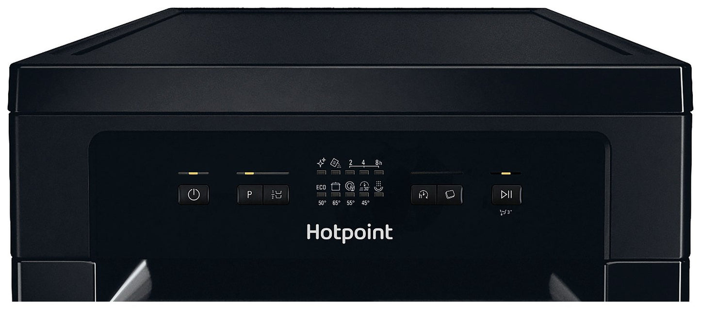 Hotpoint HP2FE10CS90BUK Slimline Dishwasher - Black