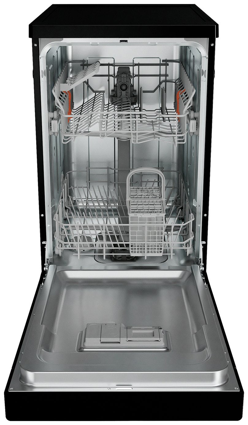 Hotpoint HP2FE10CS90BUK Slimline Dishwasher - Black