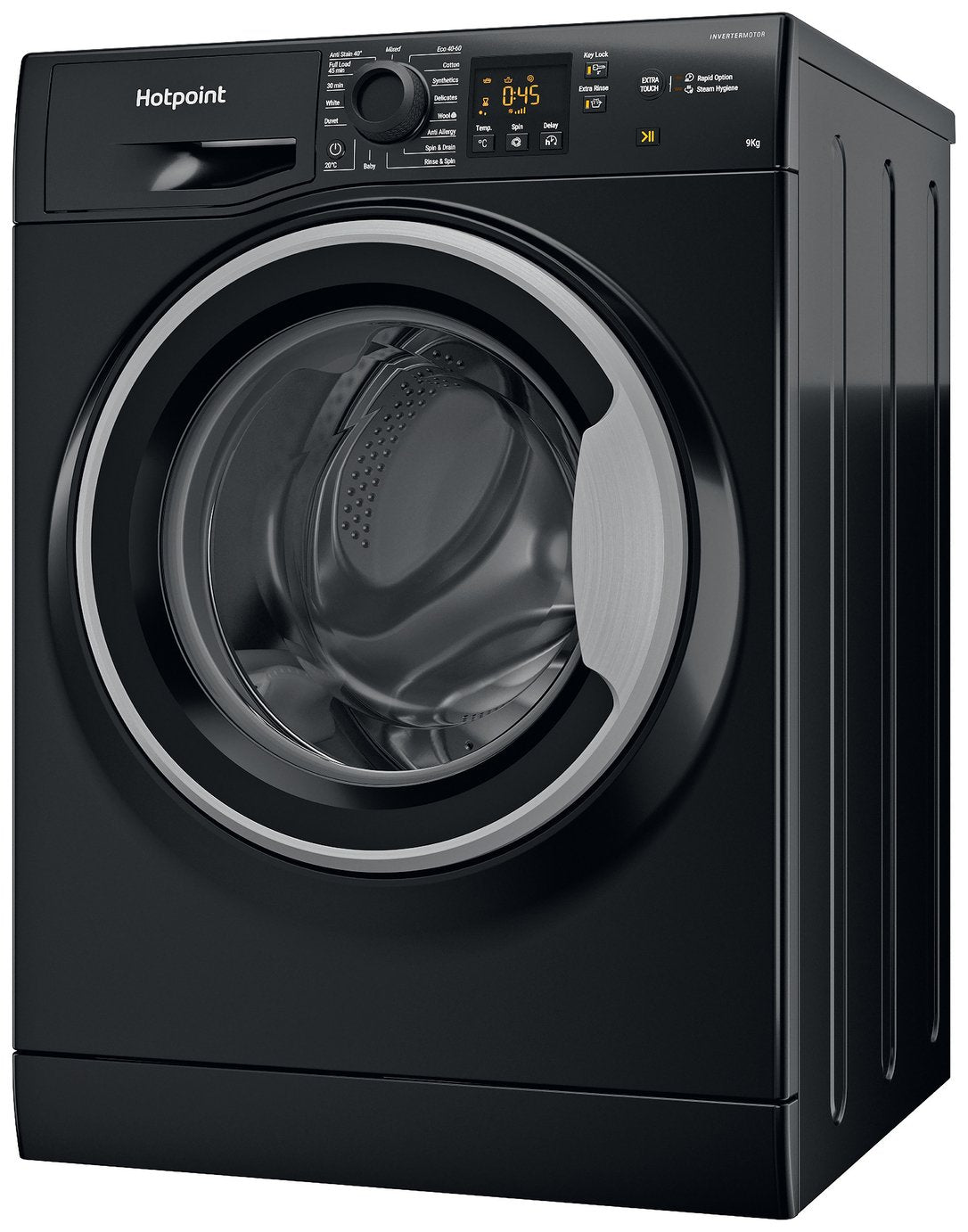 Hotpoint NSWM946BSUK 9KG 1400 Spin Washing Machine - Black