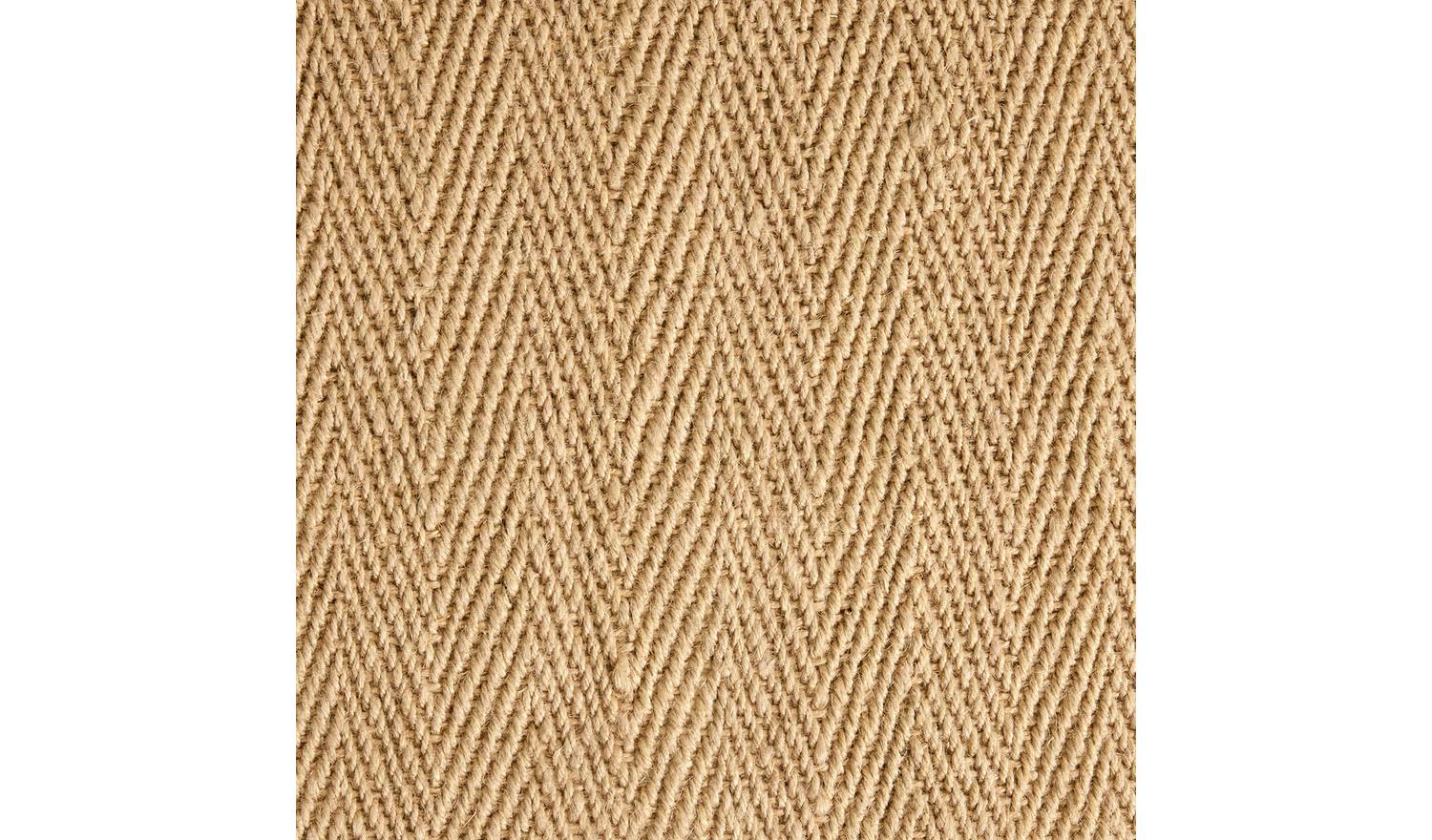 Habitat Herringbone Black Border Jute Rug - 80x150cm